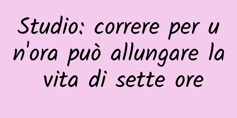 Studio: correre per un'ora può allungare la vita di sette ore
