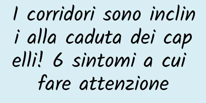 I corridori sono inclini alla caduta dei capelli! 6 sintomi a cui fare attenzione