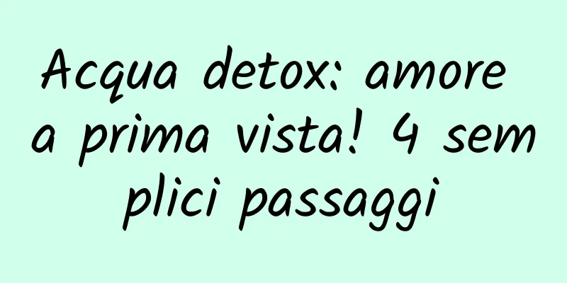 Acqua detox: amore a prima vista! 4 semplici passaggi