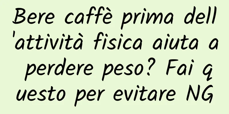 Bere caffè prima dell'attività fisica aiuta a perdere peso? Fai questo per evitare NG