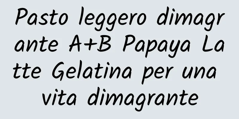 Pasto leggero dimagrante A+B Papaya Latte Gelatina per una vita dimagrante