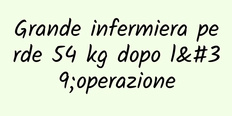 Grande infermiera perde 54 kg dopo l'operazione
