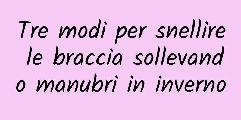 Tre modi per snellire le braccia sollevando manubri in inverno