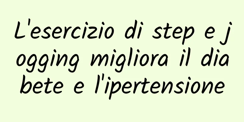 L'esercizio di step e jogging migliora il diabete e l'ipertensione