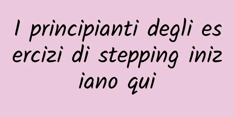 I principianti degli esercizi di stepping iniziano qui