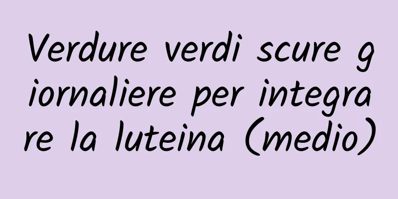 Verdure verdi scure giornaliere per integrare la luteina (medio)