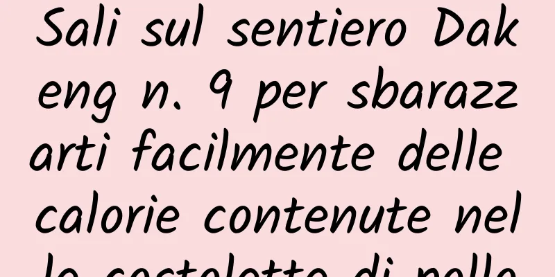 Sali sul sentiero Dakeng n. 9 per sbarazzarti facilmente delle calorie contenute nelle costolette di pollo