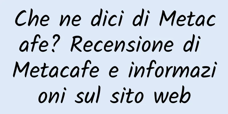 Che ne dici di Metacafe? Recensione di Metacafe e informazioni sul sito web