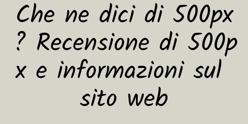 Che ne dici di 500px? Recensione di 500px e informazioni sul sito web