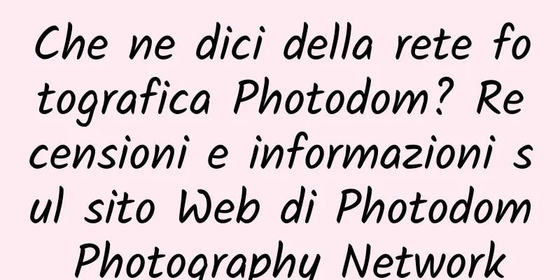 Che ne dici della rete fotografica Photodom? Recensioni e informazioni sul sito Web di Photodom Photography Network