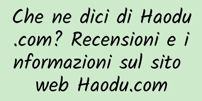 Che ne dici di Haodu.com? Recensioni e informazioni sul sito web Haodu.com