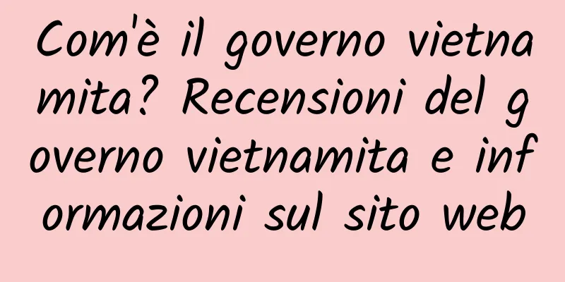Com'è il governo vietnamita? Recensioni del governo vietnamita e informazioni sul sito web