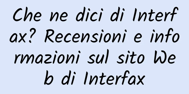 Che ne dici di Interfax? Recensioni e informazioni sul sito Web di Interfax