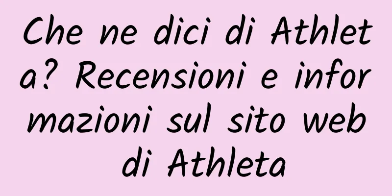 Che ne dici di Athleta? Recensioni e informazioni sul sito web di Athleta