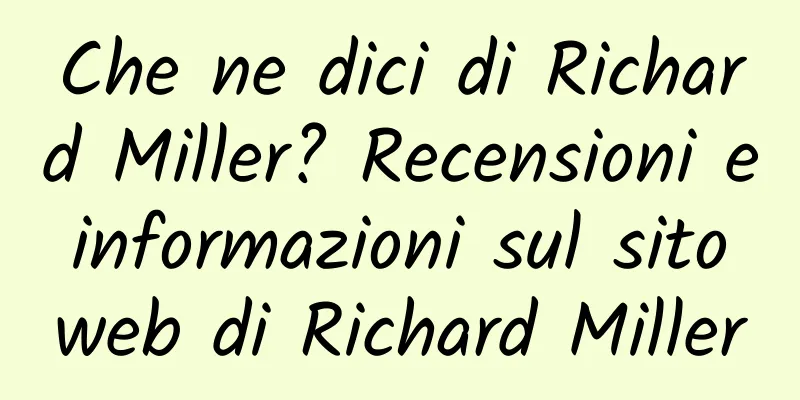 Che ne dici di Richard Miller? Recensioni e informazioni sul sito web di Richard Miller