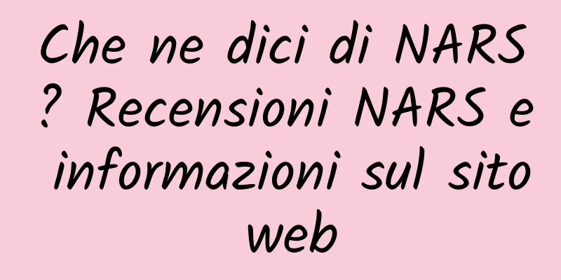 Che ne dici di NARS? Recensioni NARS e informazioni sul sito web