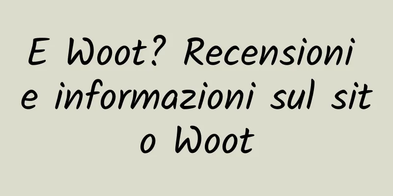 E Woot? Recensioni e informazioni sul sito Woot