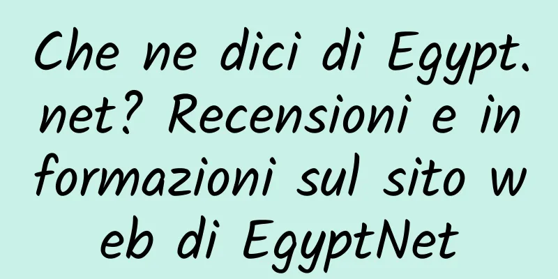 Che ne dici di Egypt.net? Recensioni e informazioni sul sito web di EgyptNet