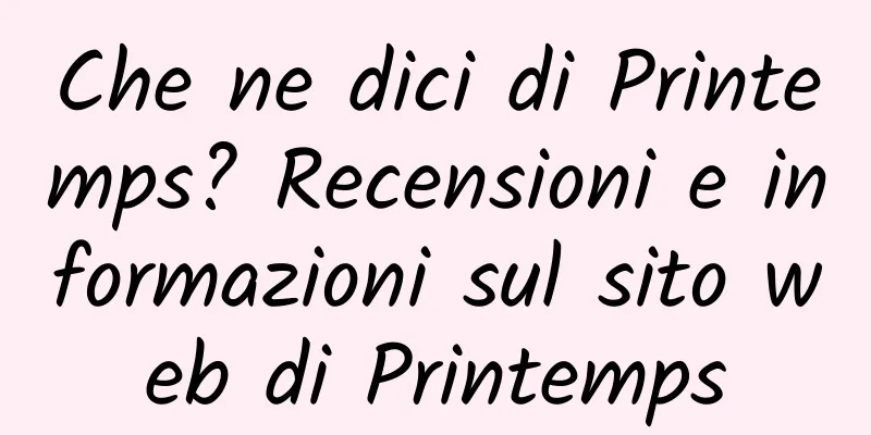 Che ne dici di Printemps? Recensioni e informazioni sul sito web di Printemps