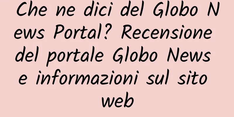 Che ne dici del Globo News Portal? Recensione del portale Globo News e informazioni sul sito web