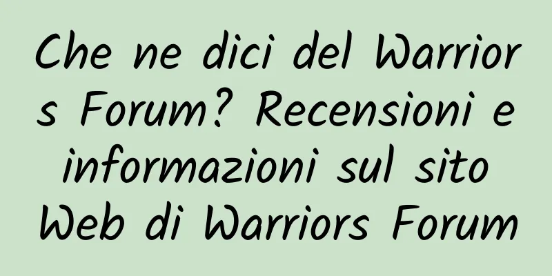 Che ne dici del Warriors Forum? Recensioni e informazioni sul sito Web di Warriors Forum