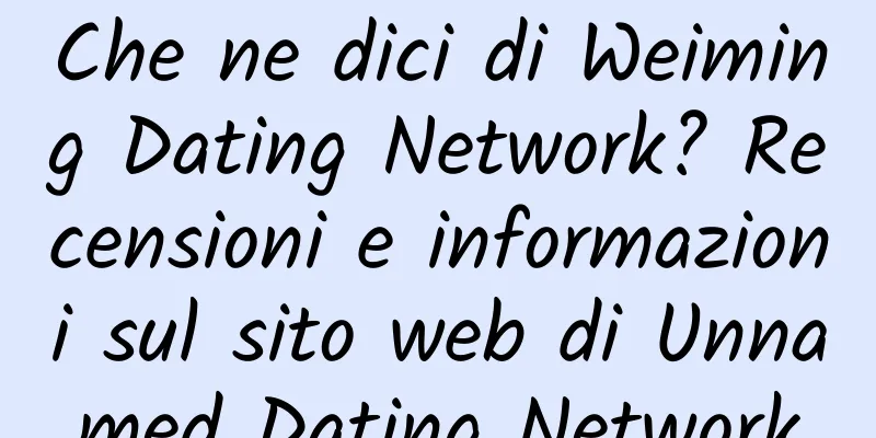 Che ne dici di Weiming Dating Network? Recensioni e informazioni sul sito web di Unnamed Dating Network