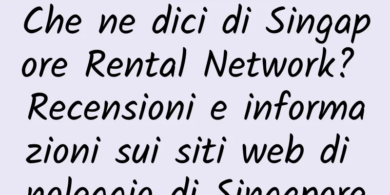 Che ne dici di Singapore Rental Network? Recensioni e informazioni sui siti web di noleggio di Singapore
