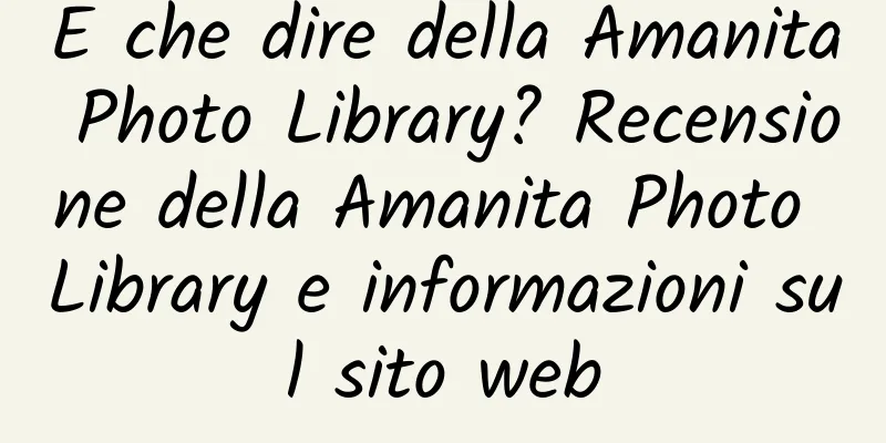 E che dire della Amanita Photo Library? Recensione della Amanita Photo Library e informazioni sul sito web
