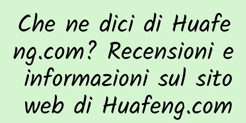 Che ne dici di Huafeng.com? Recensioni e informazioni sul sito web di Huafeng.com