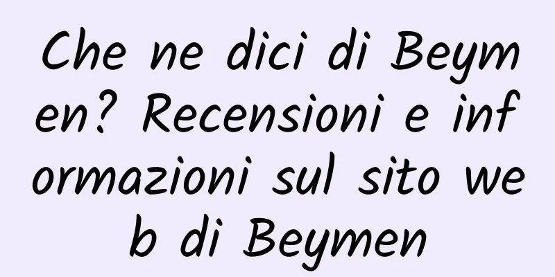 Che ne dici di Beymen? Recensioni e informazioni sul sito web di Beymen