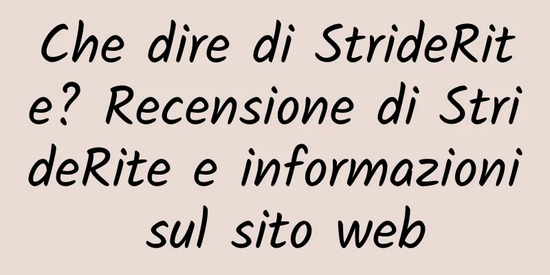 Che dire di StrideRite? Recensione di StrideRite e informazioni sul sito web