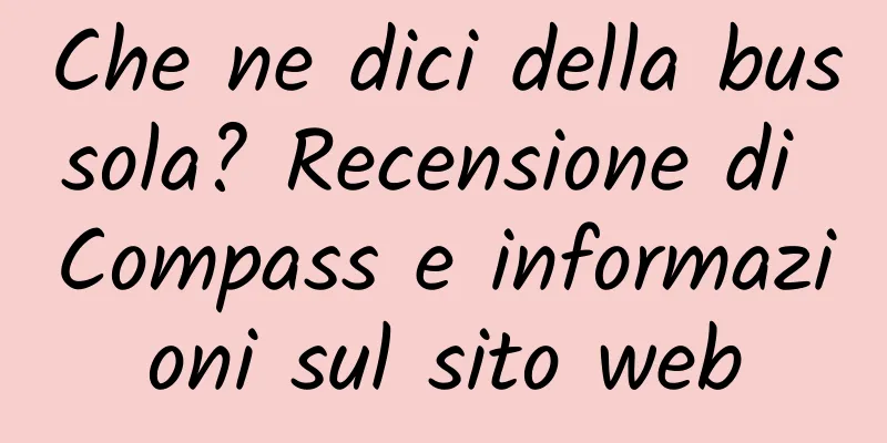 Che ne dici della bussola? Recensione di Compass e informazioni sul sito web