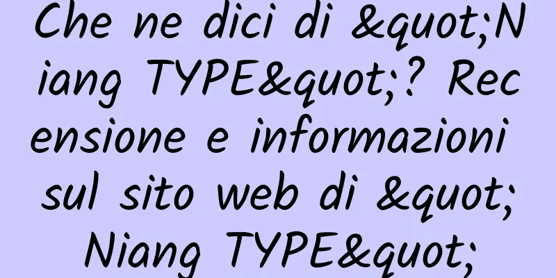 Che ne dici di "Niang TYPE"? Recensione e informazioni sul sito web di "Niang TYPE"