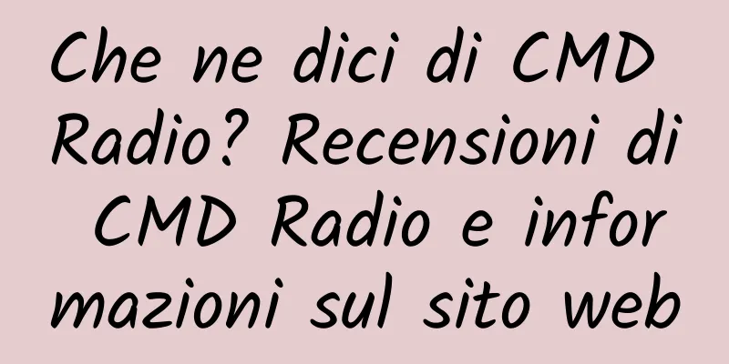 Che ne dici di CMD Radio? Recensioni di CMD Radio e informazioni sul sito web