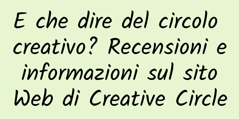 E che dire del circolo creativo? Recensioni e informazioni sul sito Web di Creative Circle