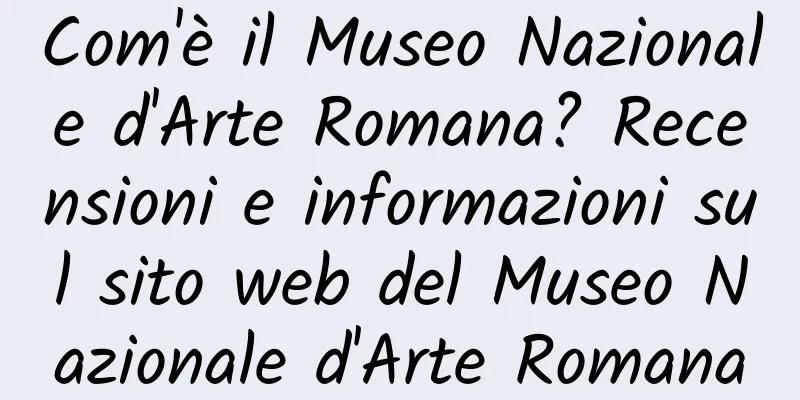 Com'è il Museo Nazionale d'Arte Romana? Recensioni e informazioni sul sito web del Museo Nazionale d'Arte Romana