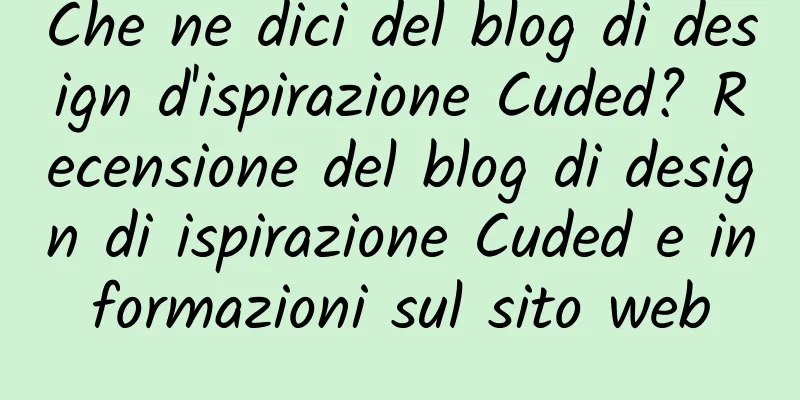 Che ne dici del blog di design d'ispirazione Cuded? Recensione del blog di design di ispirazione Cuded e informazioni sul sito web
