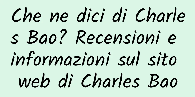 Che ne dici di Charles Bao? Recensioni e informazioni sul sito web di Charles Bao