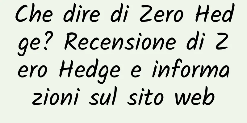 Che dire di Zero Hedge? Recensione di Zero Hedge e informazioni sul sito web