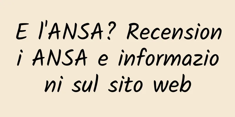 E l'ANSA? Recensioni ANSA e informazioni sul sito web