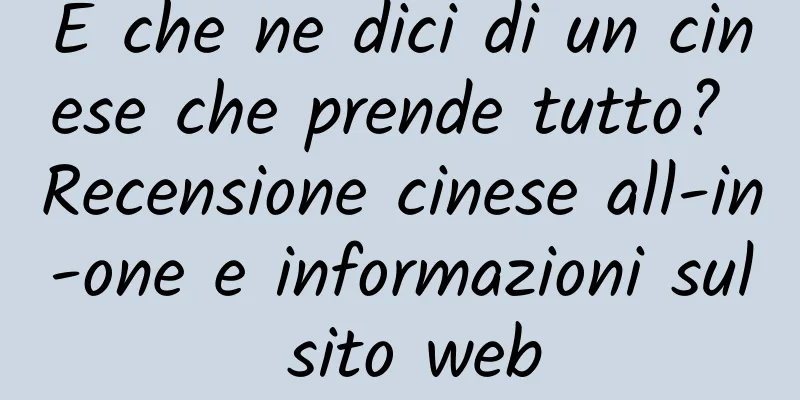 E che ne dici di un cinese che prende tutto? Recensione cinese all-in-one e informazioni sul sito web
