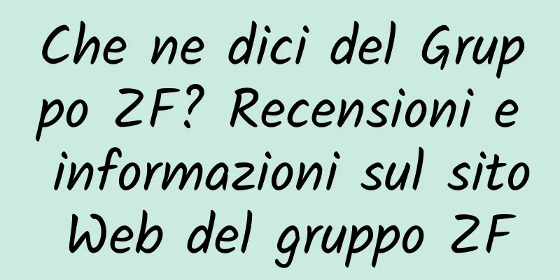 Che ne dici del Gruppo ZF? Recensioni e informazioni sul sito Web del gruppo ZF