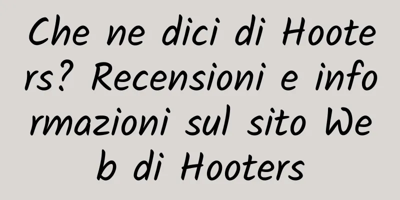 Che ne dici di Hooters? Recensioni e informazioni sul sito Web di Hooters
