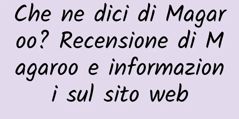 Che ne dici di Magaroo? Recensione di Magaroo e informazioni sul sito web