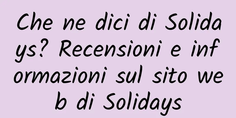 Che ne dici di Solidays? Recensioni e informazioni sul sito web di Solidays