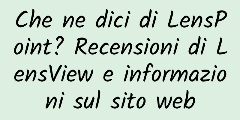 Che ne dici di LensPoint? Recensioni di LensView e informazioni sul sito web
