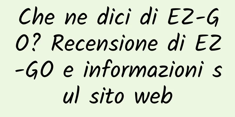 Che ne dici di EZ-GO? Recensione di EZ-GO e informazioni sul sito web