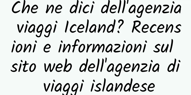 Che ne dici dell'agenzia viaggi Iceland? Recensioni e informazioni sul sito web dell'agenzia di viaggi islandese