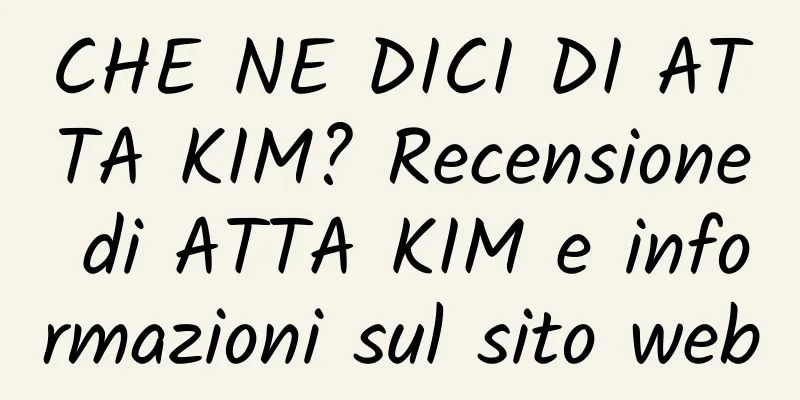 CHE NE DICI DI ATTA KIM? Recensione di ATTA KIM e informazioni sul sito web