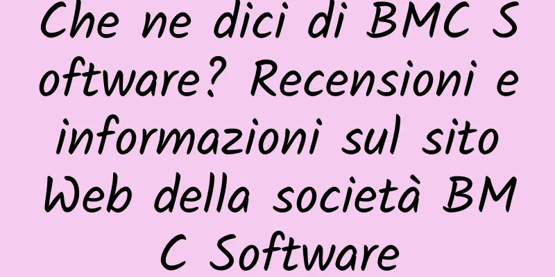 Che ne dici di BMC Software? Recensioni e informazioni sul sito Web della società BMC Software